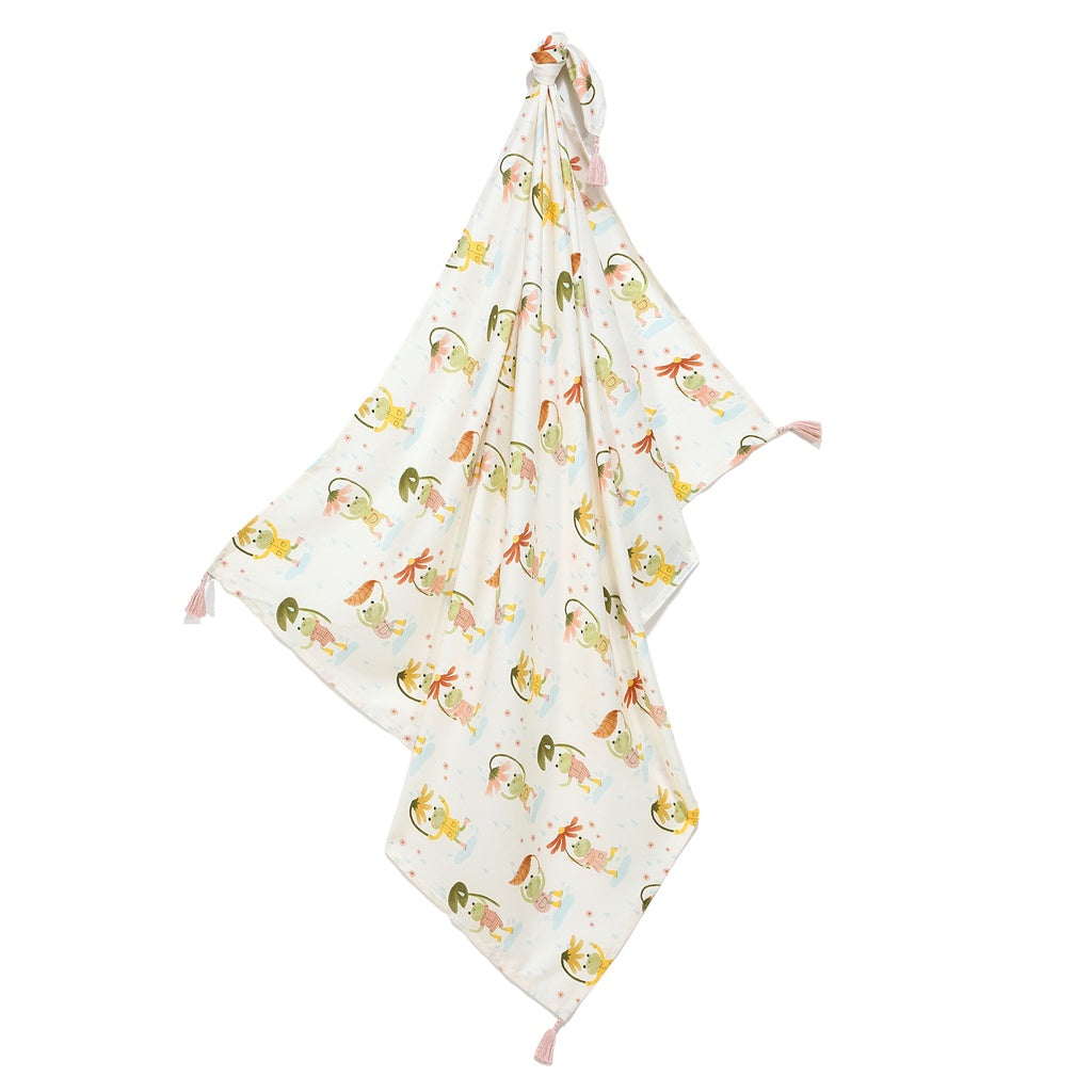 LaMillou Bambustuch FROGS 100 x 120 cm