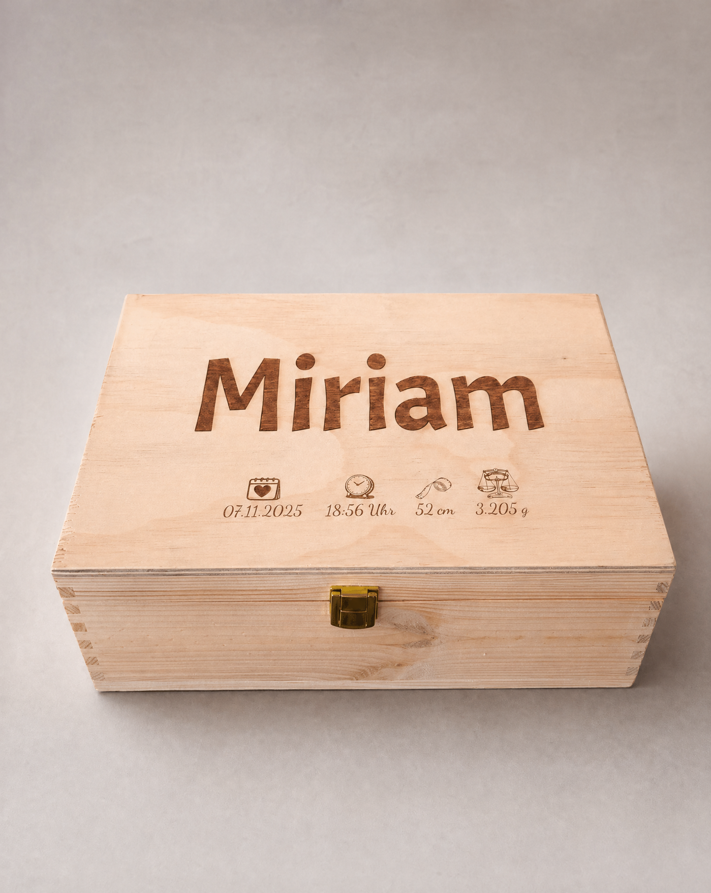 Erinnerungsbox Holz - personalisiert