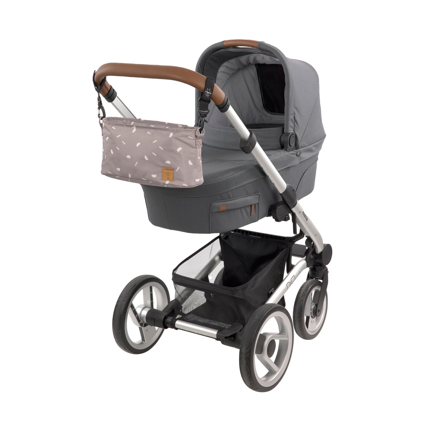 Lässig Kinderwagenorganizer - Blocks taupe, grau
