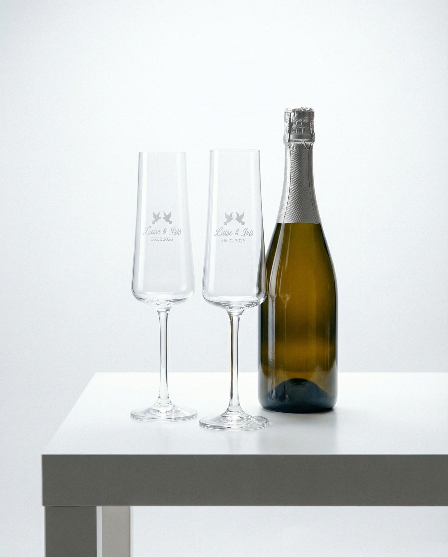 Sektglas personalisiert nach Wunsch