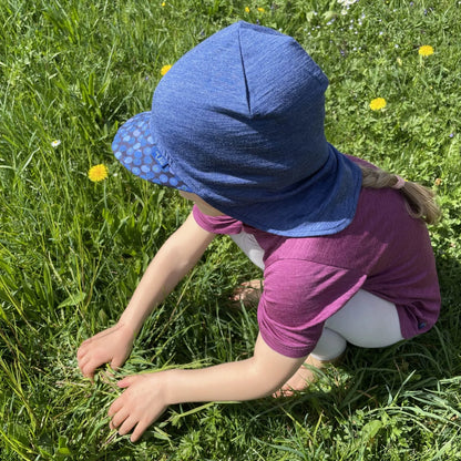 Glückskind Sommerkappe royal blau Blaubeere