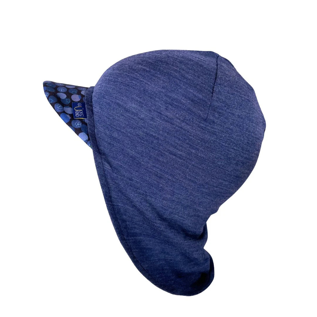 Glückskind Sommerkappe royal blau Blaubeere