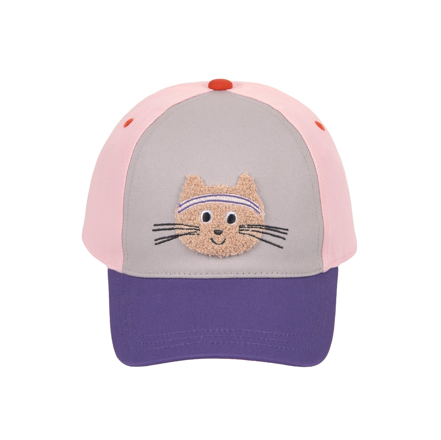 Lässig Basecap Kinder - Katze, rosa