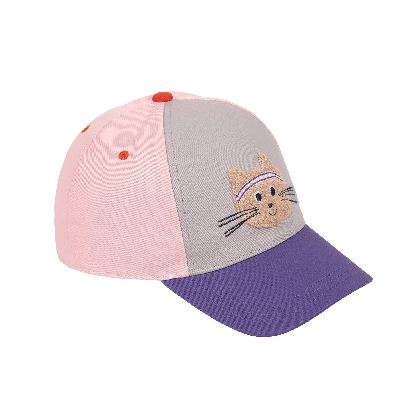 Lässig Basecap Kinder - Katze, rosa