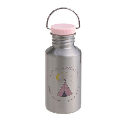 Lässig Edelstahl Trinkflasche 500ml - Adventure, Tipi
