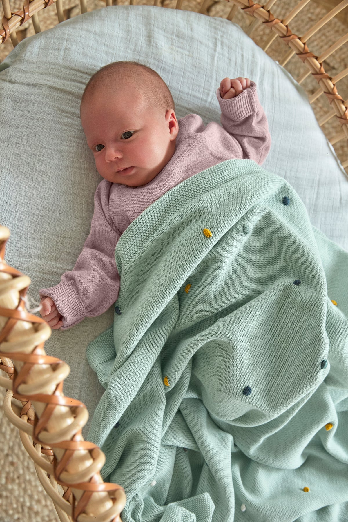Lässig Babydecke Bio-Baumwolle - Dots