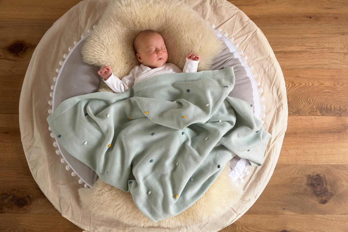 Lässig Babydecke Bio-Baumwolle - Dots
