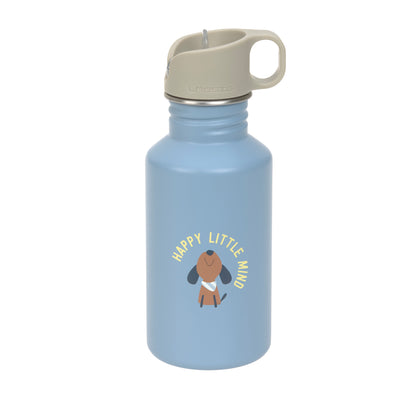 Lässig Edelstahl Trinkflasche 500ml - Pattern Party, blau