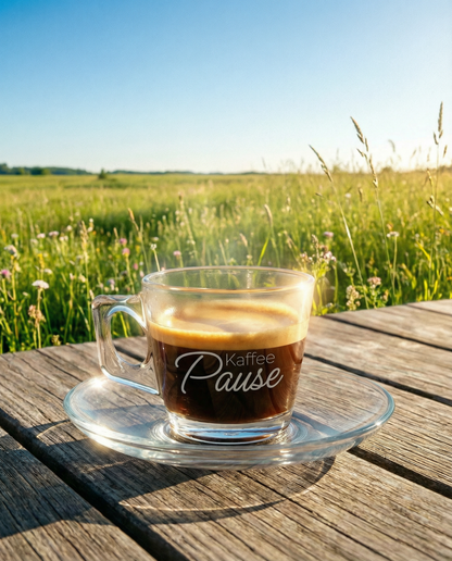 gravierte Espresso Tasse