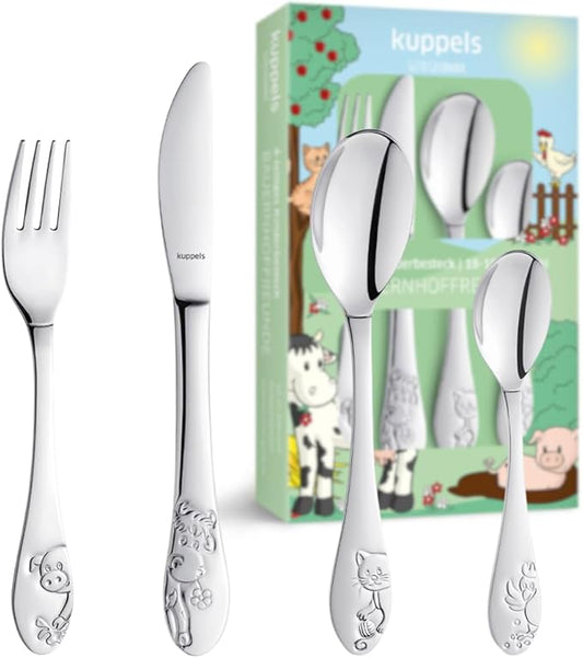 Kuppels Kinderbesteck 4-teilig Fußball