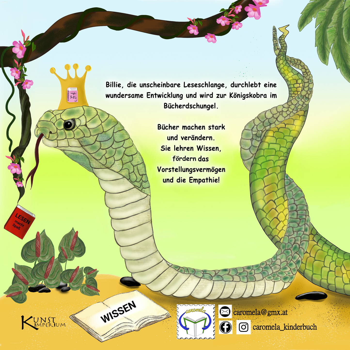 Caromela BILLIE, die Leseschlange