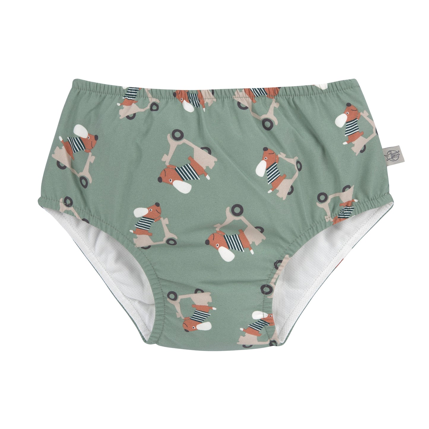 Lässig Schwimmwindel Baby - Hund, grün