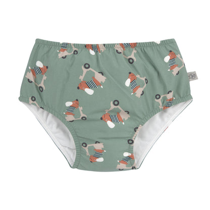Lässig Schwimmwindel Baby - Hund, grün