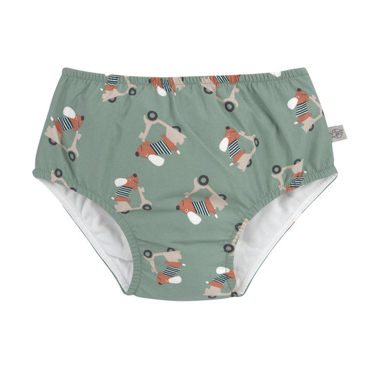 Lässig Schwimmwindel Baby - Hund, grün