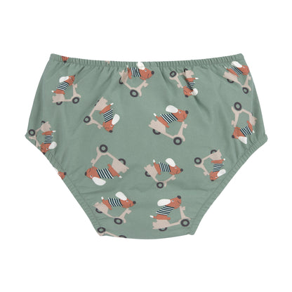 Lässig Schwimmwindel Baby - Hund, grün