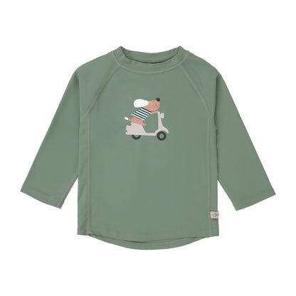 Lässig UV-Shirt langarm - Hund, grün
