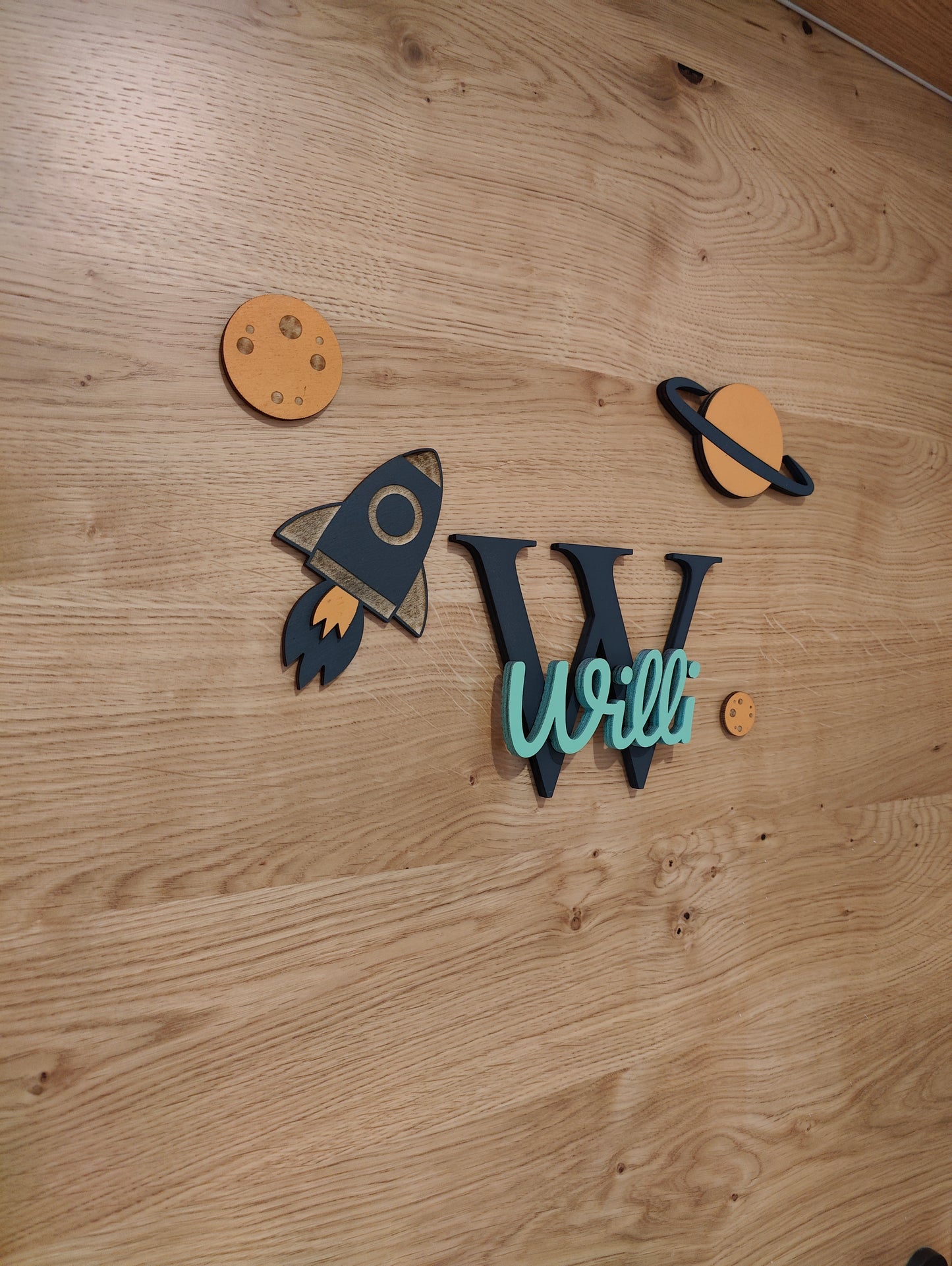 Türschild Kinderzimmer "Rakete"