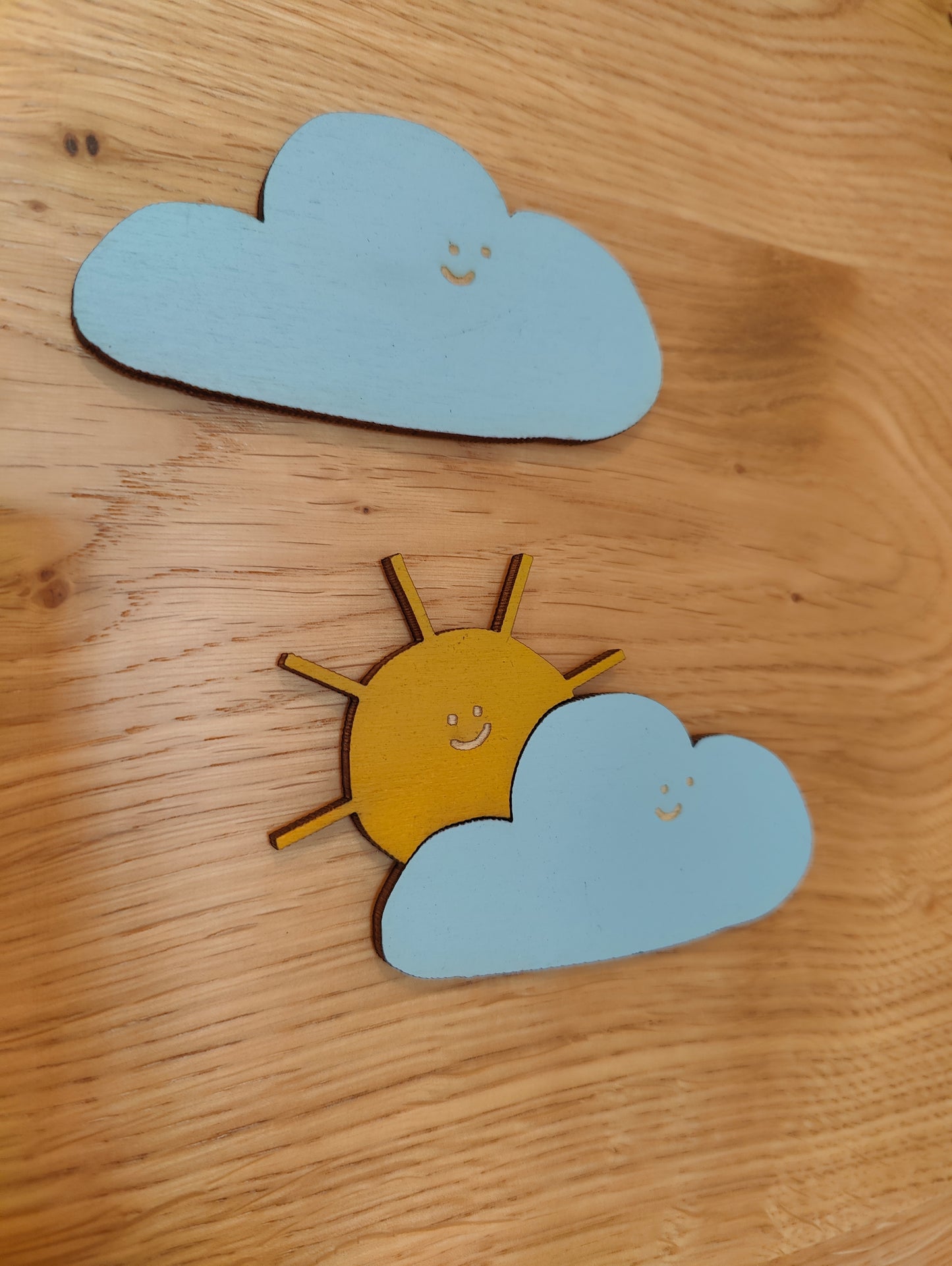Türschild Kinderzimmer "Sonne, Mond & Sterne"