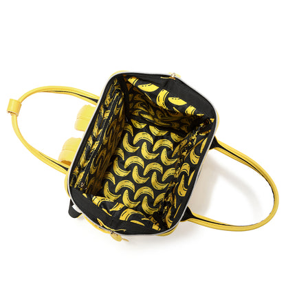 LaMillou Wickelrucksack Leder gelb