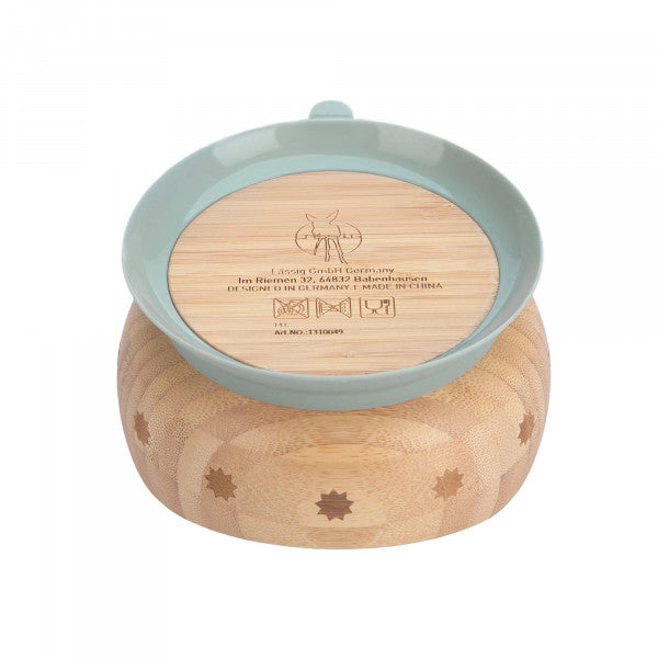 Lässig Schale Bambus mit Saugnapf