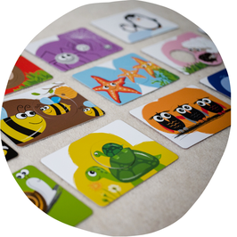 Hanniline -Puzzle-Karten/Steckspiel