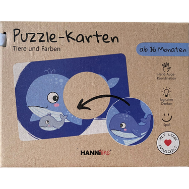 Hanniline -Puzzle-Karten/Steckspiel