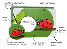 Hanniline -Puzzle-Karten/Steckspiel