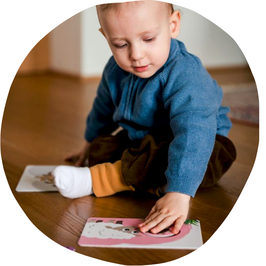 Hanniline -Puzzle-Karten/Steckspiel