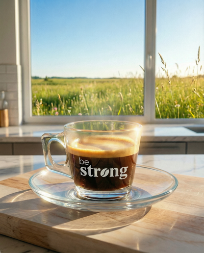 gravierte Espresso Tasse