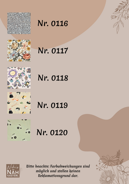 Niki's Nähkasterl Pucksack zweilagig (Winter)