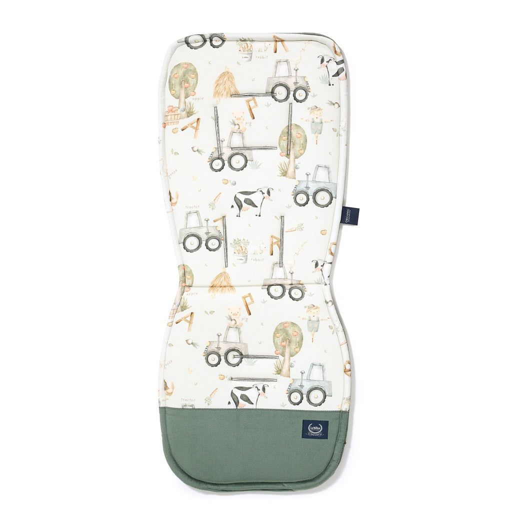 LaMillou Kinderwagen Sitzeinlage Jersey ABC Farm