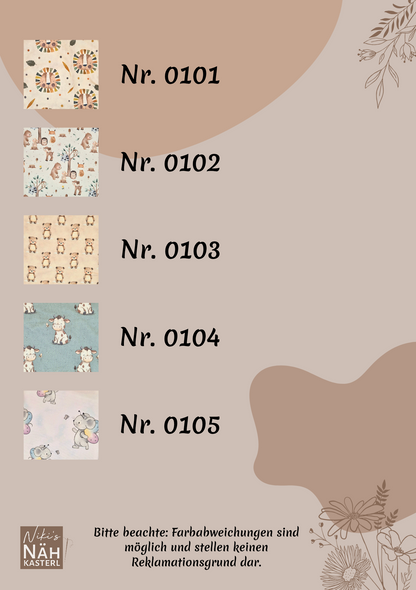 Niki's Nähkasterl Pucksack zweilagig (Winter)