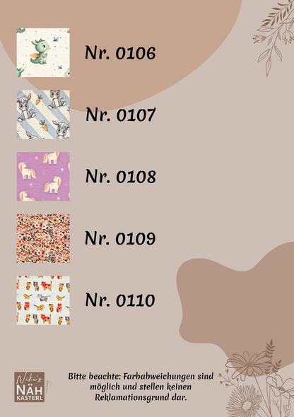 Niki's Nähkasterl Pucksack zweilagig (Winter)