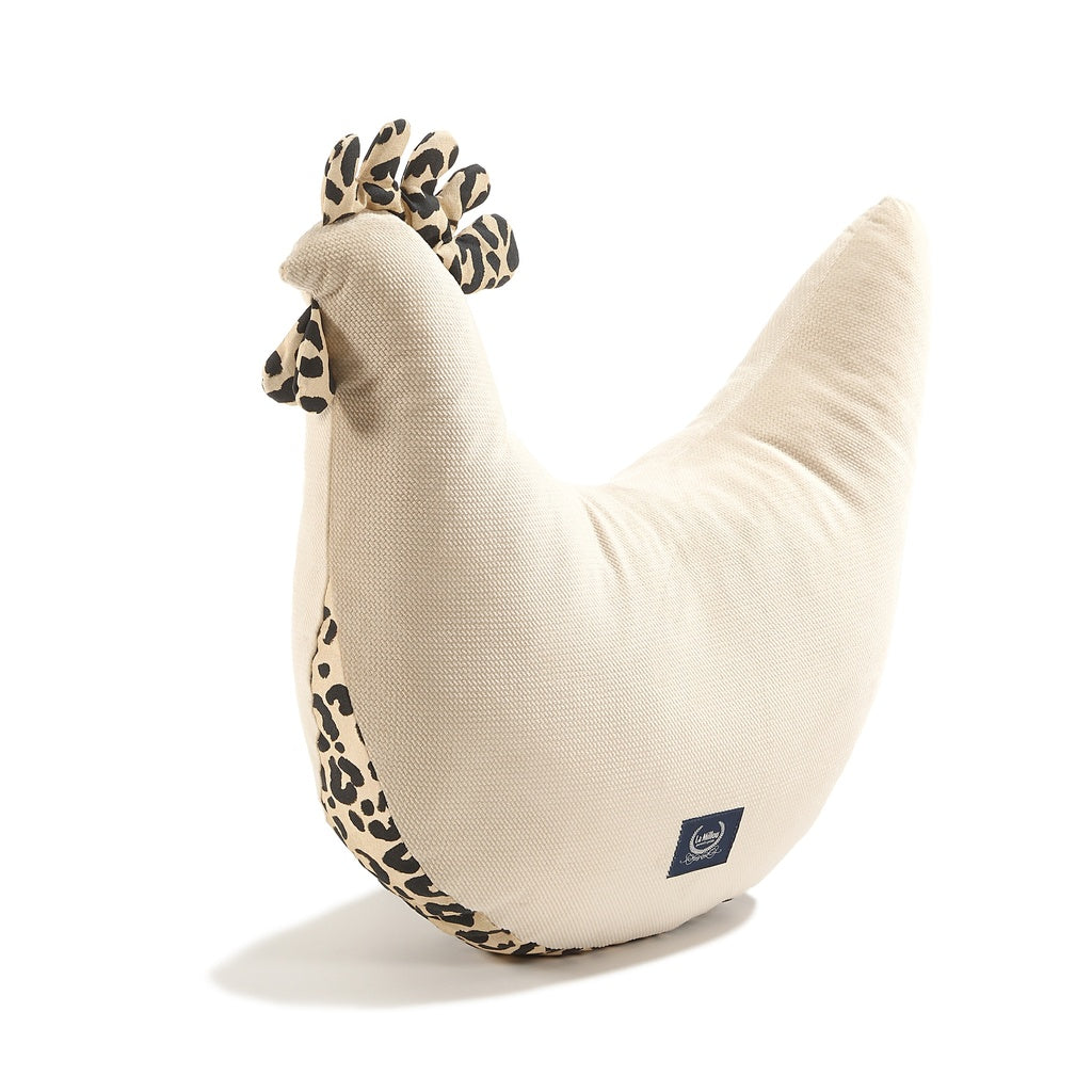 LaMillou Grandma Dana - Stillhenne Velvet Baumwolle LEOPARD CREAM