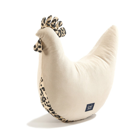 LaMillou Grandma Dana - Stillhenne Velvet Baumwolle LEOPARD CREAM