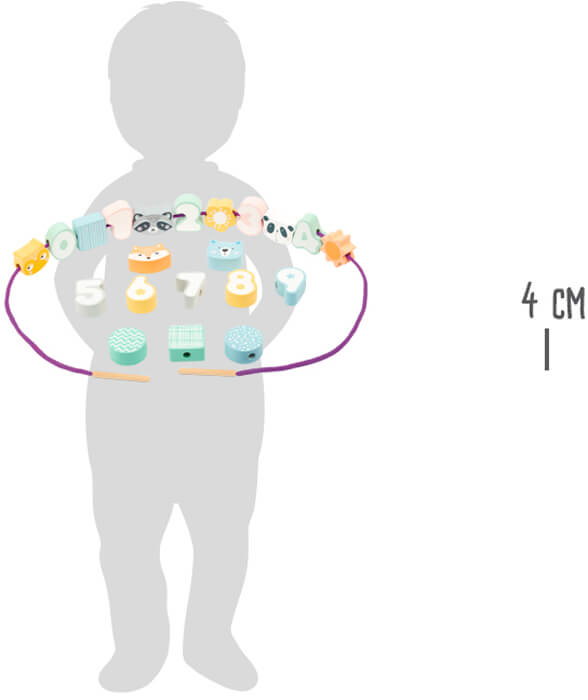 Small Foot Fädelspiel Pastell