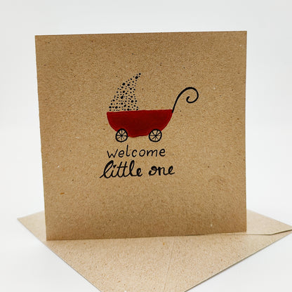 Glückwunschkarte "welcome little one"
