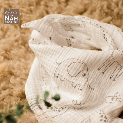 Niki's Nähkasterl Dreieckstuch Musselin