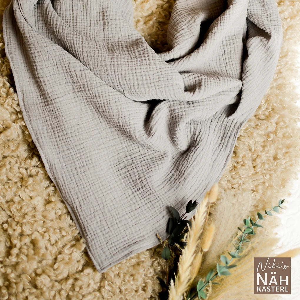 Niki's Nähkasterl Dreieckstuch Jersey XXL für Erwachsene