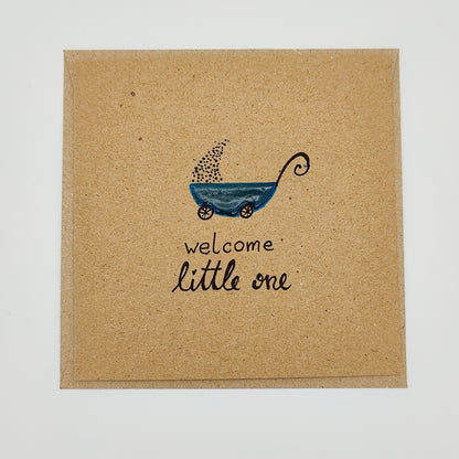 Glückwunschkarte "welcome little one"