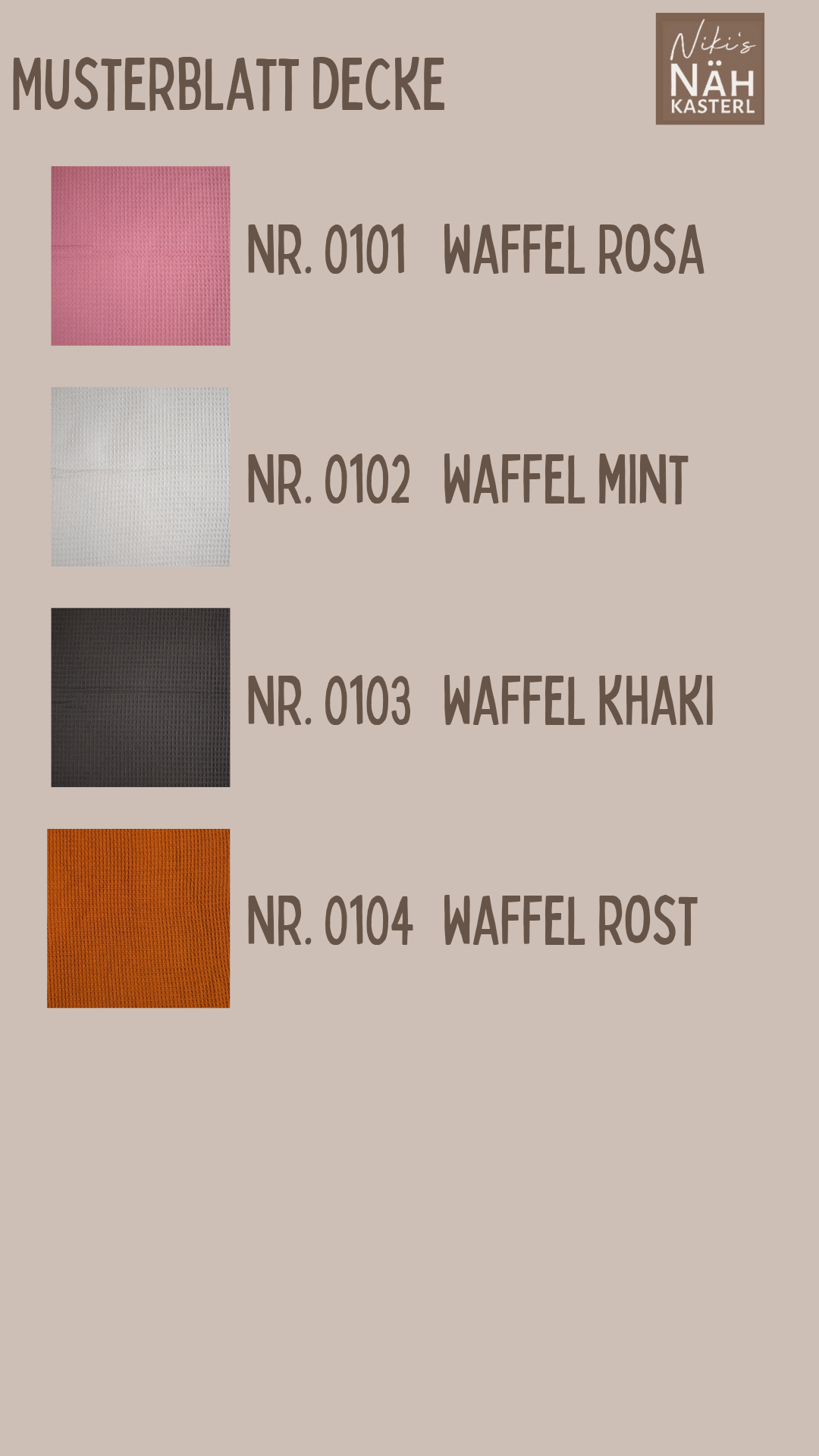 Niki's Nähkasterl Babydecke ca. 70*100