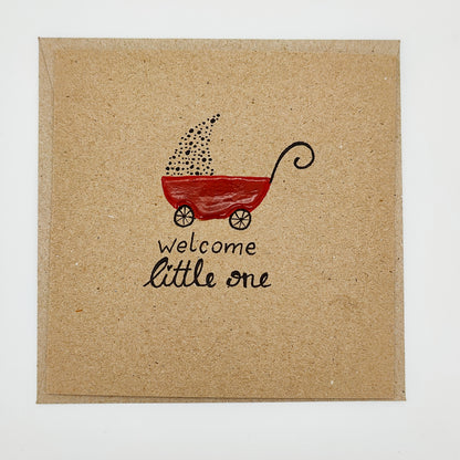 Glückwunschkarte "welcome little one"