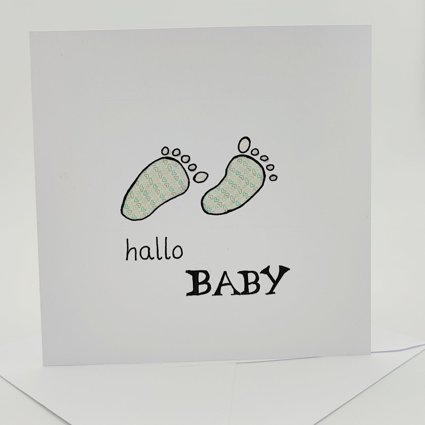Glückwunschkarte "hallo Baby"
