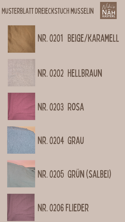 Niki's Nähkasterl Dreieckstuch Musselin