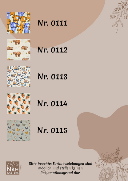 Niki's Nähkasterl Pucksack zweilagig (Winter)