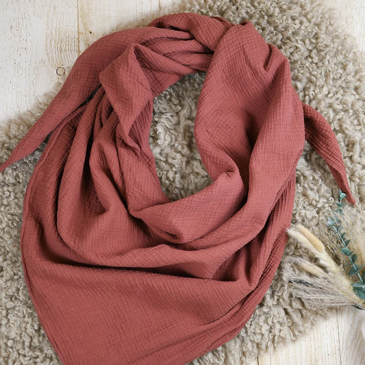 Niki's Nähkasterl Dreieckstuch Musselin XXL für Erwachsene