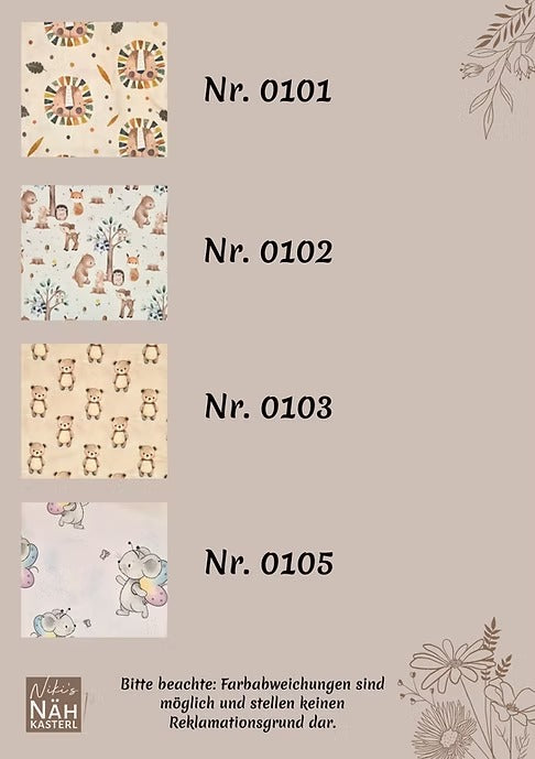 Niki's Nähkasterl Dreieckstuch Jersey XXL für Erwachsene