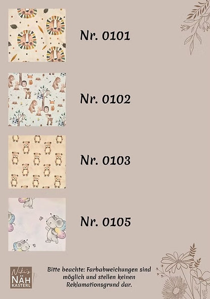 Niki's Nähkasterl Dreieckstuch Jersey XXL für Erwachsene