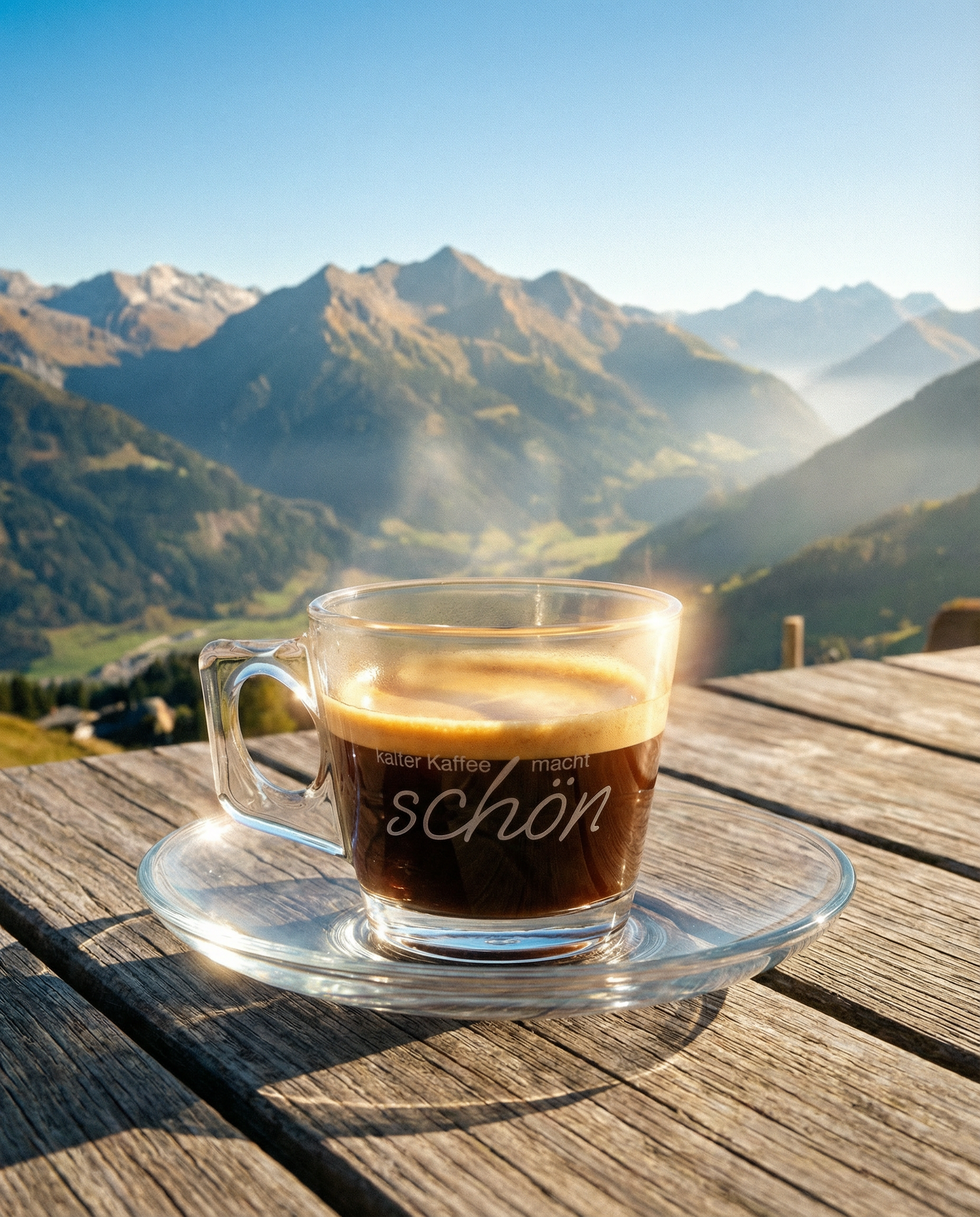 gravierte Espresso Tasse